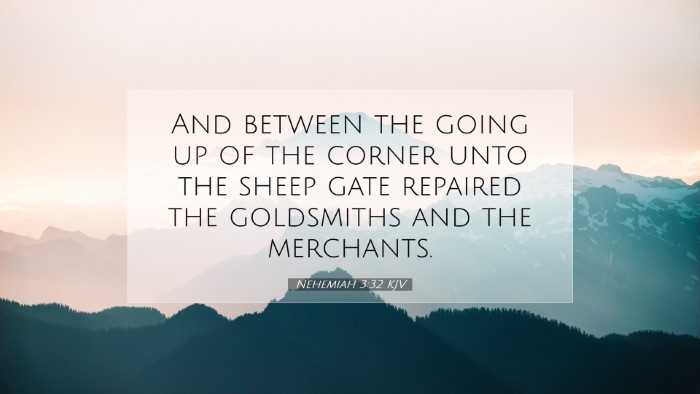 Picture 07 - Nehemiah 3:32 KJV Desktop Wallpaper - And between the going up of the corner unto the - Desktop Bible Verse Wallpaper