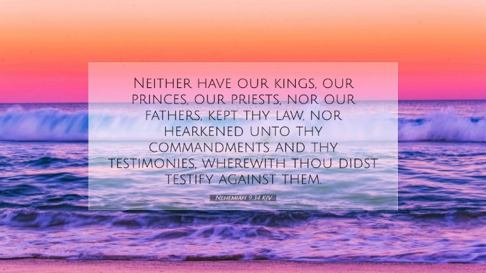 Picture 07 - Nehemiah 9:34 KJV Desktop Wallpaper - Neither have our kings, our princes, our priests, - Desktop Bible Verse Wallpaper
