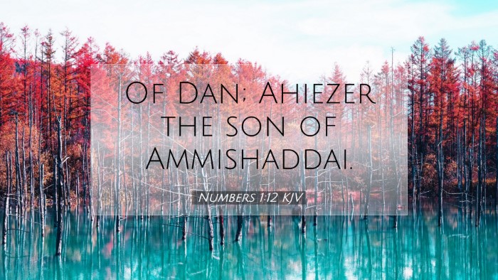Picture 07 - Numbers 1:12 KJV Desktop Wallpaper - Of Dan; Ahiezer the son of - Desktop Bible Verse Wallpaper
