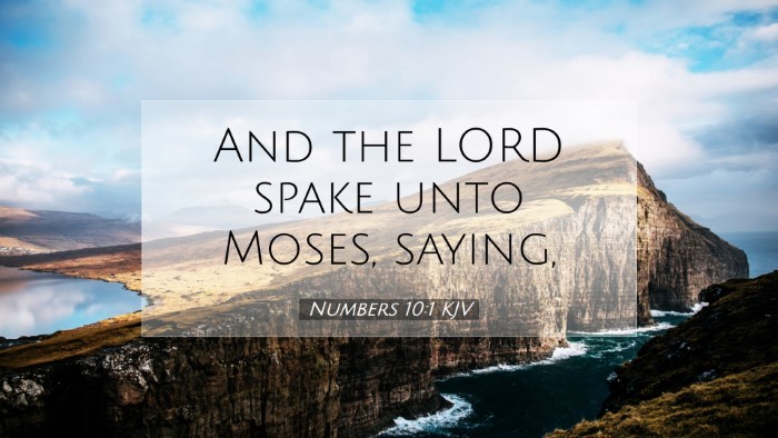 Picture 07 - Numbers 10:1 KJV Desktop Wallpaper - And the LORD spake unto Moses, - Desktop Bible Verse Wallpaper