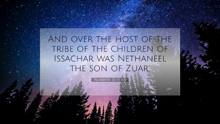 Picture 07 - Numbers 10:15 KJV Desktop Wallpaper - And over the host of the tribe of the children of - Desktop Bible Verse Wallpaper