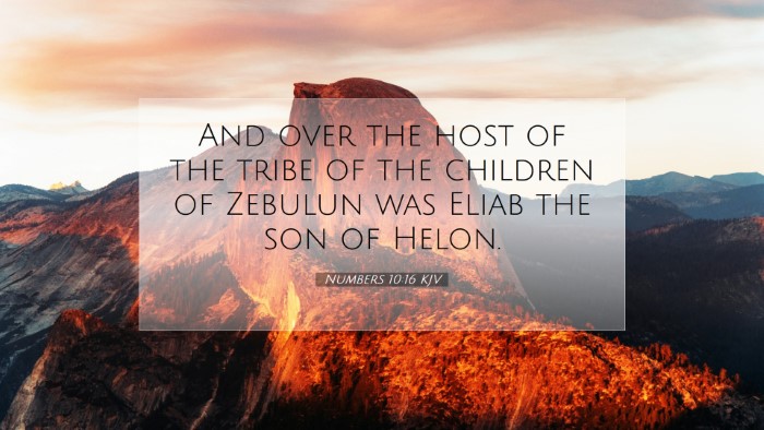 Picture 07 - Numbers 10:16 KJV Desktop Wallpaper - And over the host of the tribe of the children of - Desktop Bible Verse Wallpaper