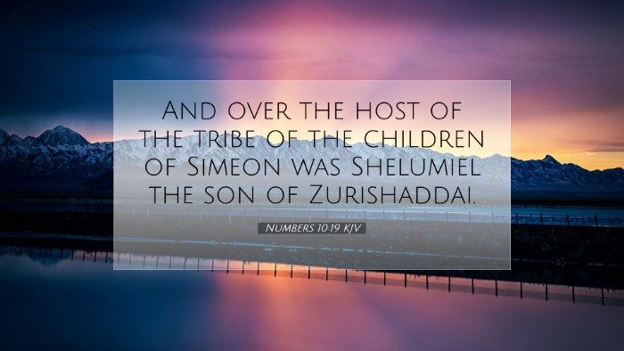 Picture 07 - Numbers 10:19 KJV Desktop Wallpaper - And over the host of the tribe of the children of - Desktop Bible Verse Wallpaper