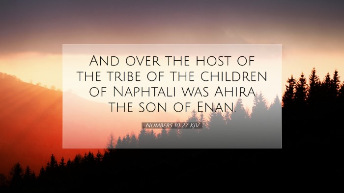 Picture 07 - Numbers 10:27 KJV Desktop Wallpaper - And over the host of the tribe of the children of - Desktop Bible Verse Wallpaper