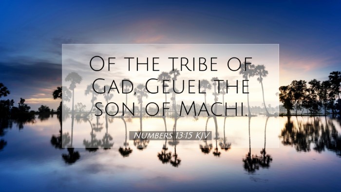 Picture 07 - Numbers 13:15 KJV Desktop Wallpaper - Of the tribe of Gad, Geuel the son of - Desktop Bible Verse Wallpaper
