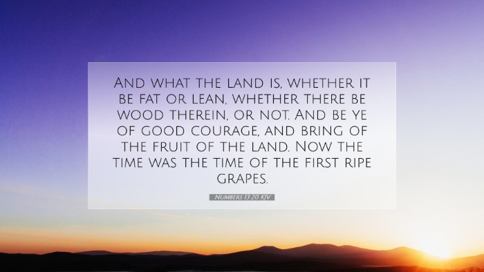 Picture 07 - Numbers 13:20 KJV Desktop Wallpaper - And what the land is, whether it be fat or lean, - Desktop Bible Verse Wallpaper