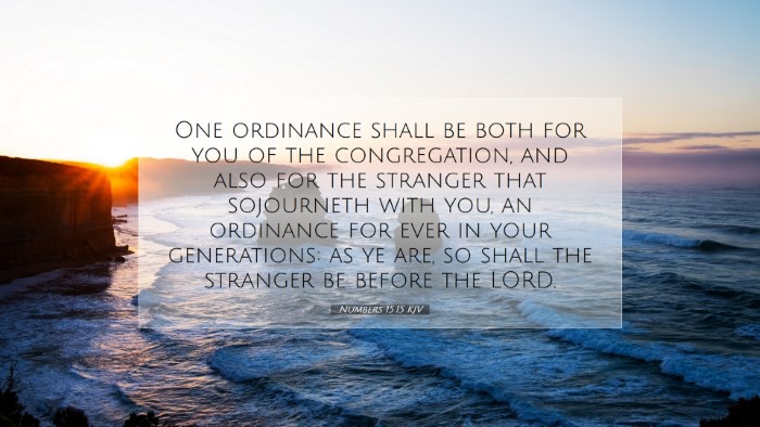Picture 07 - Numbers 15:15 KJV Desktop Wallpaper - One ordinance shall be both for you of the - Desktop Bible Verse Wallpaper
