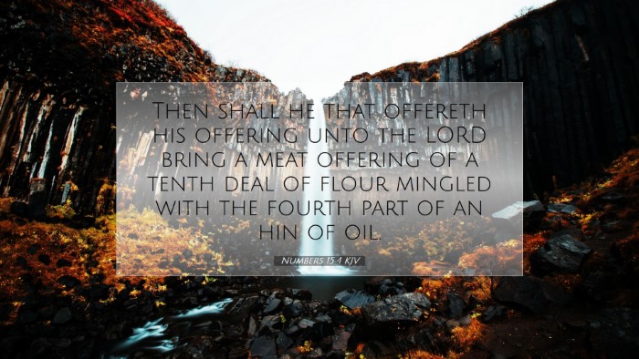 Picture 07 - Numbers 15:4 KJV Desktop Wallpaper - Then shall he that offereth his offering unto the - Desktop Bible Verse Wallpaper