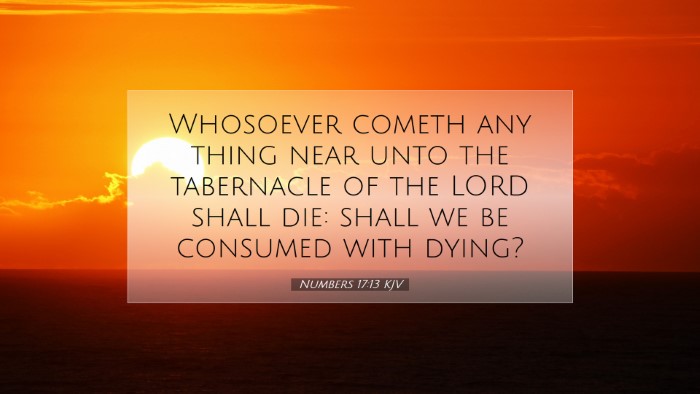 Picture 07 - Numbers 17:13 KJV Desktop Wallpaper - Whosoever cometh any thing near unto the - Desktop Bible Verse Wallpaper