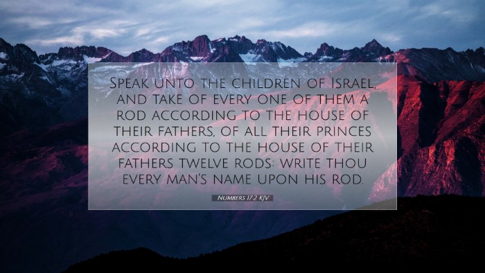 Picture 07 - Numbers 17:2 KJV Desktop Wallpaper - Speak unto the children of Israel, and take of - Desktop Bible Verse Wallpaper