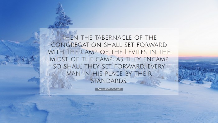 Picture 07 - Numbers 2:17 KJV Desktop Wallpaper - Then the tabernacle of the congregation shall set - Desktop Bible Verse Wallpaper