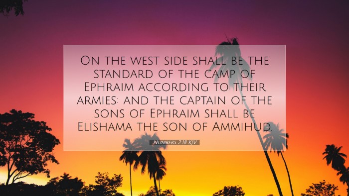 Picture 07 - Numbers 2:18 KJV Desktop Wallpaper - On the west side shall be the standard of the - Desktop Bible Verse Wallpaper