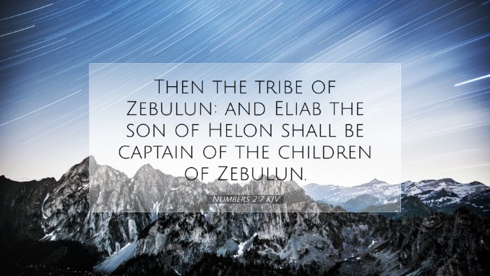 Picture 07 - Numbers 2:7 KJV Desktop Wallpaper - Then the tribe of Zebulun: and Eliab the son of - Desktop Bible Verse Wallpaper