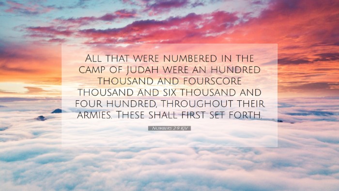Picture 07 - Numbers 2:9 KJV Desktop Wallpaper - All that were numbered in the camp of Judah were - Desktop Bible Verse Wallpaper