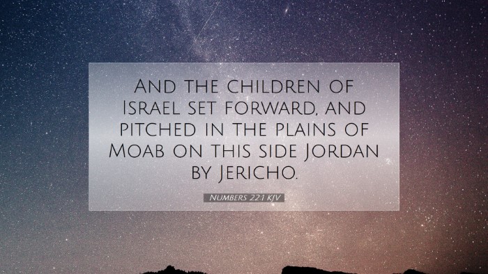 Picture 07 - Numbers 22:1 KJV Desktop Wallpaper - And the children of Israel set forward, and - Desktop Bible Verse Wallpaper