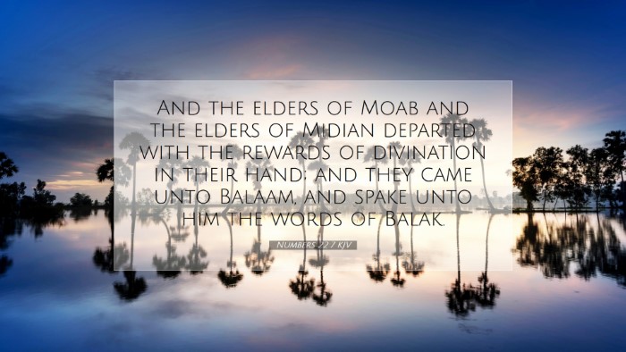 Picture 07 - Numbers 22:7 KJV Desktop Wallpaper - And the elders of Moab and the elders of Midian - Desktop Bible Verse Wallpaper