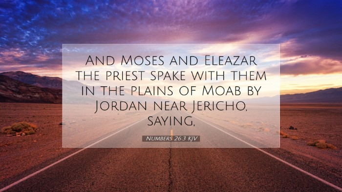 Picture 07 - Numbers 26:3 KJV Desktop Wallpaper - And Moses and Eleazar the priest spake with them - Desktop Bible Verse Wallpaper