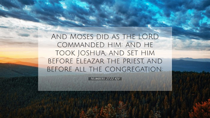 Picture 07 - Numbers 27:22 KJV Desktop Wallpaper - And Moses did as the LORD commanded him: and he - Desktop Bible Verse Wallpaper