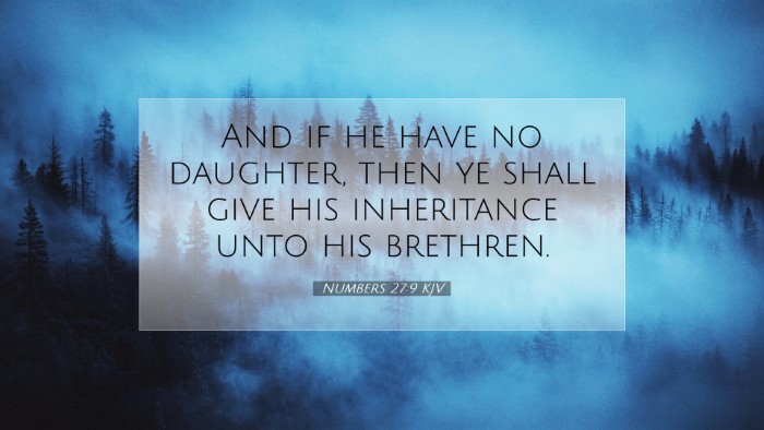 Picture 07 - Numbers 27:9 KJV Desktop Wallpaper - And if he have no daughter, then ye shall give - Desktop Bible Verse Wallpaper