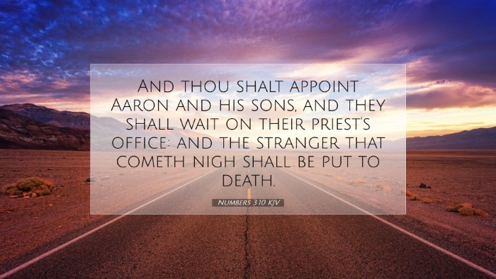 Picture 07 - Numbers 3:10 KJV Desktop Wallpaper - And thou shalt appoint Aaron and his sons, and - Desktop Bible Verse Wallpaper