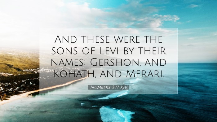 Picture 07 - Numbers 3:17 KJV Desktop Wallpaper - And these were the sons of Levi by their names; - Desktop Bible Verse Wallpaper