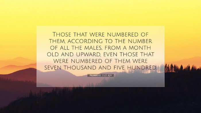Picture 07 - Numbers 3:22 KJV Desktop Wallpaper - Those that were numbered of them, according to - Desktop Bible Verse Wallpaper