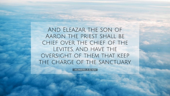 Picture 07 - Numbers 3:32 KJV Desktop Wallpaper - And Eleazar the son of Aaron the priest shall be - Desktop Bible Verse Wallpaper