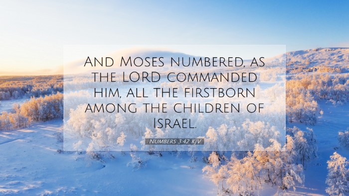 Picture 07 - Numbers 3:42 KJV Desktop Wallpaper - And Moses numbered, as the LORD commanded him, - Desktop Bible Verse Wallpaper