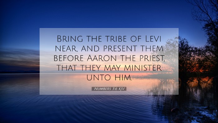 Picture 07 - Numbers 3:6 KJV Desktop Wallpaper - Bring the tribe of Levi near, and present them - Desktop Bible Verse Wallpaper