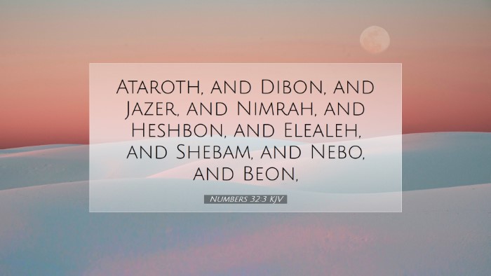 Picture 07 - Numbers 32:3 KJV Desktop Wallpaper - Ataroth, and Dibon, and Jazer, and Nimrah, and - Desktop Bible Verse Wallpaper