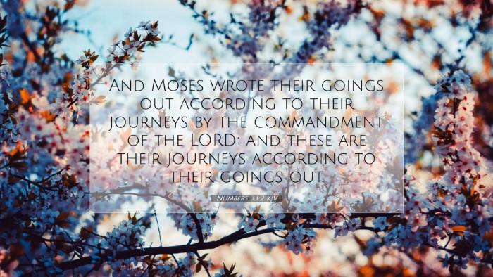 Picture 07 - Numbers 33:2 KJV Desktop Wallpaper - And Moses wrote their goings out according to - Desktop Bible Verse Wallpaper