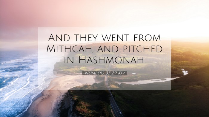 Picture 07 - Numbers 33:29 KJV Desktop Wallpaper - And they went from Mithcah, and pitched in - Desktop Bible Verse Wallpaper