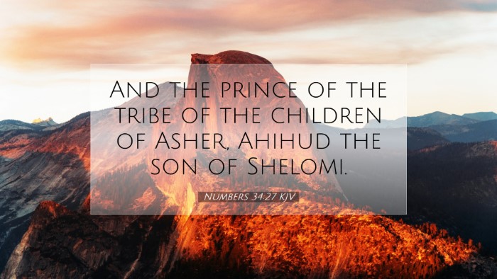 Picture 07 - Numbers 34:27 KJV Desktop Wallpaper - And the prince of the tribe of the children of - Desktop Bible Verse Wallpaper