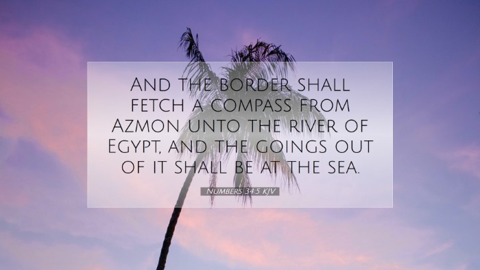 Picture 07 - Numbers 34:5 KJV Desktop Wallpaper - And the border shall fetch a compass from Azmon - Desktop Bible Verse Wallpaper