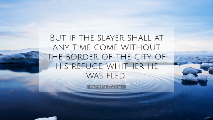 Picture 07 - Numbers 35:26 KJV Desktop Wallpaper - But if the slayer shall at any time come without - Desktop Bible Verse Wallpaper