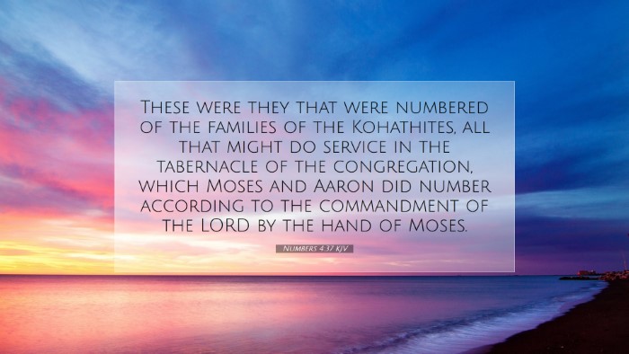 Picture 07 - Numbers 4:37 KJV Desktop Wallpaper - These were they that were numbered of the - Desktop Bible Verse Wallpaper