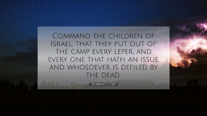 Picture 07 - Numbers 5:2 KJV Desktop Wallpaper - Command the children of Israel, that they put out - Desktop Bible Verse Wallpaper