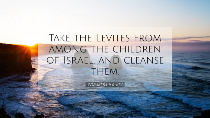 Picture 07 - Numbers 8:6 KJV Desktop Wallpaper - Take the Levites from among the children of - Desktop Bible Verse Wallpaper