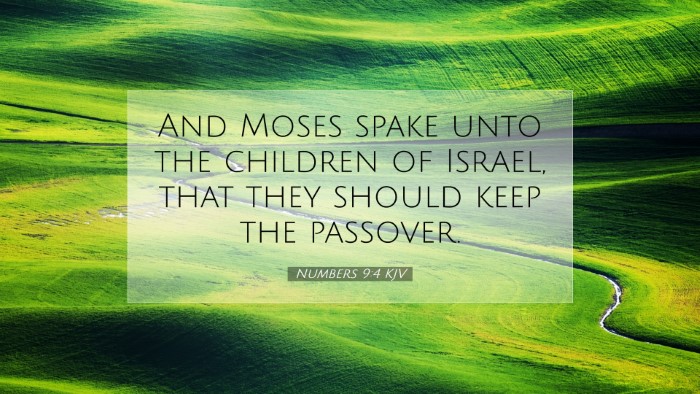 Picture 07 - Numbers 9:4 KJV Desktop Wallpaper - And Moses spake unto the children of Israel, that - Desktop Bible Verse Wallpaper