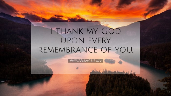 Picture 07 - Philippians 1:3 KJV Desktop Wallpaper - I thank my God upon every remembrance of - Desktop Bible Verse Wallpaper