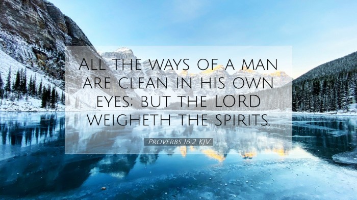 Picture 07 - Proverbs 16:2 KJV Desktop Wallpaper - All the ways of a man are clean in his own eyes; - Desktop Bible Verse Wallpaper