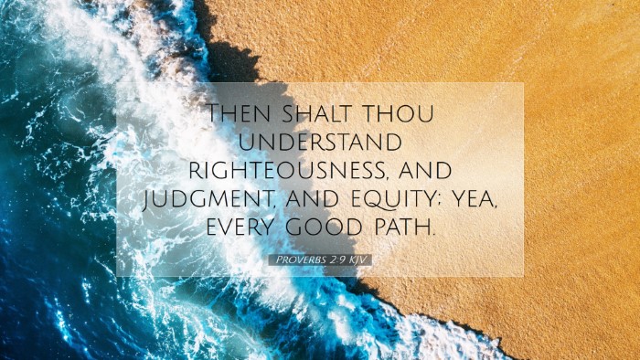 Picture 07 - Proverbs 2:9 KJV Desktop Wallpaper - Then shalt thou understand righteousness, and - Desktop Bible Verse Wallpaper