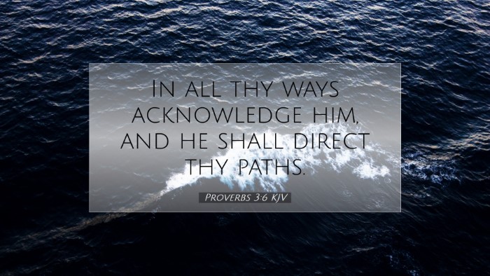 Picture 07 - Proverbs 3:6 KJV Desktop Wallpaper - In all thy ways acknowledge him, and he shall - Desktop Bible Verse Wallpaper