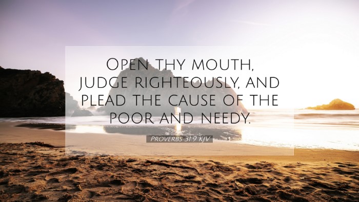 Picture 07 - Proverbs 31:9 KJV Desktop Wallpaper - Open thy mouth, judge righteously, and plead the - Desktop Bible Verse Wallpaper