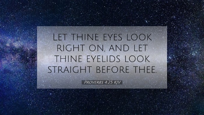 Picture 07 - Proverbs 4:25 KJV Desktop Wallpaper - Let thine eyes look right on, and let thine - Desktop Bible Verse Wallpaper