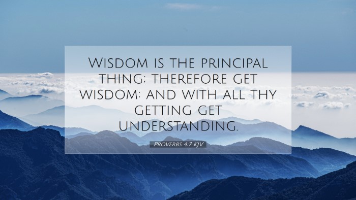 Picture 07 - Proverbs 4:7 KJV Desktop Wallpaper - Wisdom is the principal thing; therefore get - Desktop Bible Verse Wallpaper
