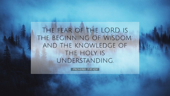 Picture 07 - Proverbs 9:10 KJV Desktop Wallpaper - The fear of the LORD is the beginning of wisdom: - Desktop Bible Verse Wallpaper