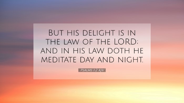 Picture 07 - Psalms 1:2 KJV Desktop Wallpaper - But his delight is in the law of the LORD; and in - Desktop Bible Verse Wallpaper