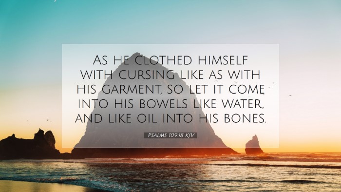Picture 07 - Psalms 109:18 KJV Desktop Wallpaper - As he clothed himself with cursing like as with - Desktop Bible Verse Wallpaper