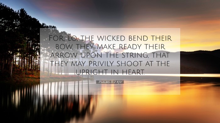 Picture 07 - Psalms 11:2 KJV Desktop Wallpaper - For, lo, the wicked bend their bow, they make - Desktop Bible Verse Wallpaper